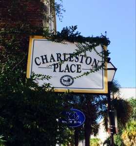 Charleston Place Hotel Sign