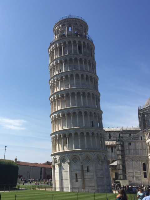 The remarkable Leaning Tower of Pisa is the free standing bell tower that accompanies the cathedral and baptistery. If you visit, be certain to reserve tickets in advance to climb to the top.