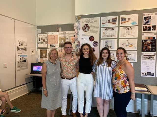 Sarah Eilers and Ellen Eilers with on of our mentee groups on the day of the final presentations at SCAD, Savannah, GA.