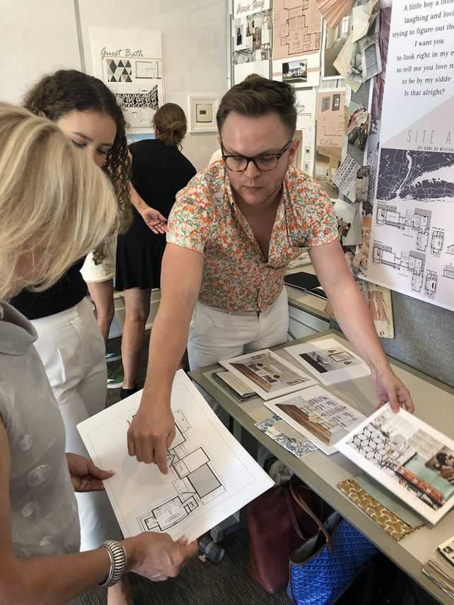 SCAD students taking us through some of the final work for their Design Grad Program.