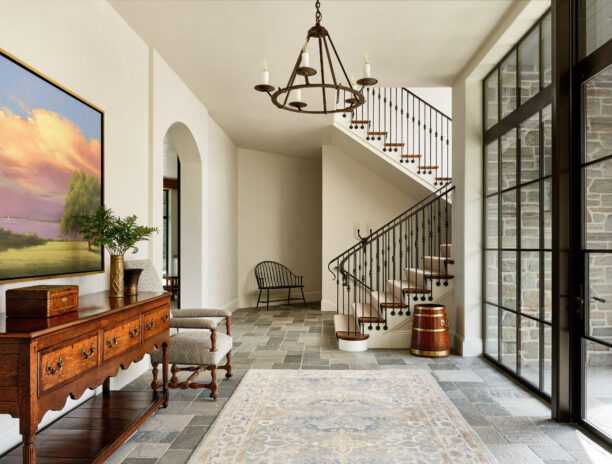 Light airy entry Rhode Island home