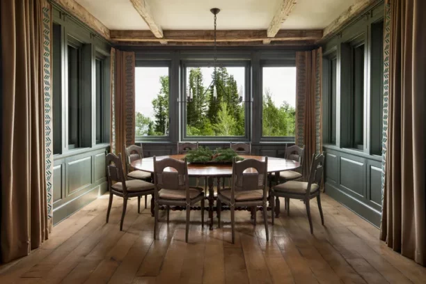 Rustic dining room design in Park CIty