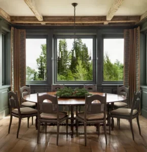 Rustic dining room design in Park CIty
